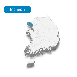Incheon corporation map image